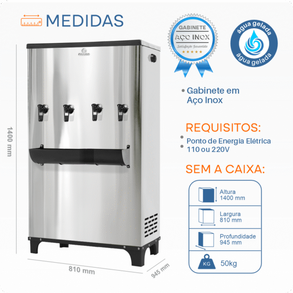 Bebedouro Inox 200 litros