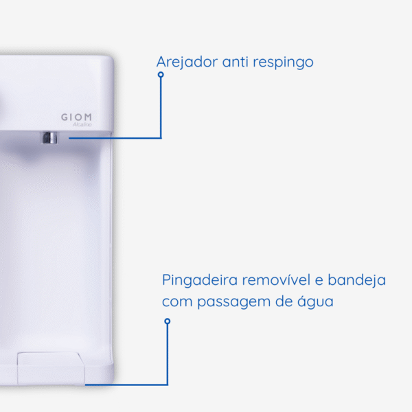 Purificador de Água Natural, Gelada e Alcalina GIOM PA11 - 220V