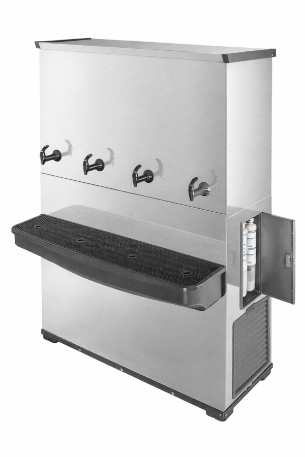 Bebedouro Industrial 200 litros em Inox com 4 Torneiras (1 natural)