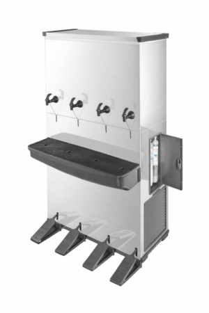 Bebedouro Industrial 200 litros em Inox - SEM contato manual, com 4 torneiras (1 natural)