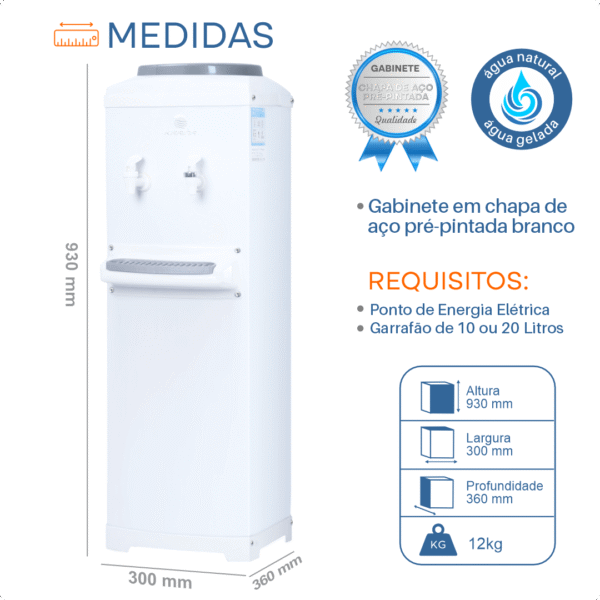 Bebedouro gela água linha premium