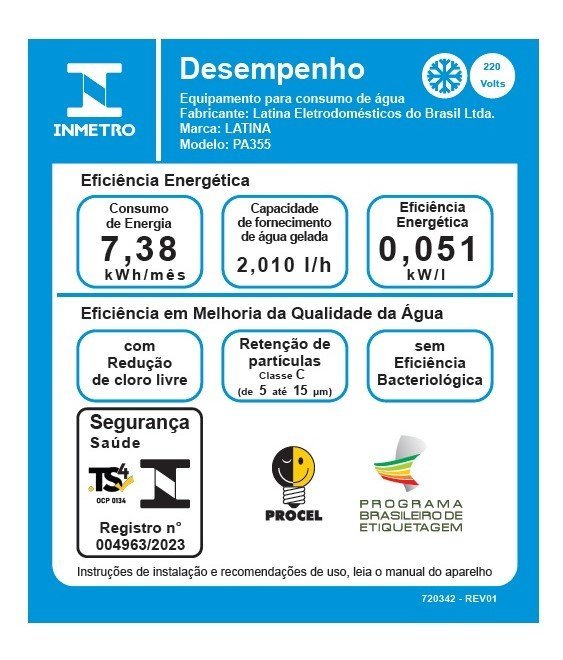 LTN10903-4.jpg Purificador De Água Latina 220V - Preto