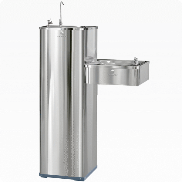 Bebedouro de Pressão Inox conjugado (com acessibilidade ou infantil)